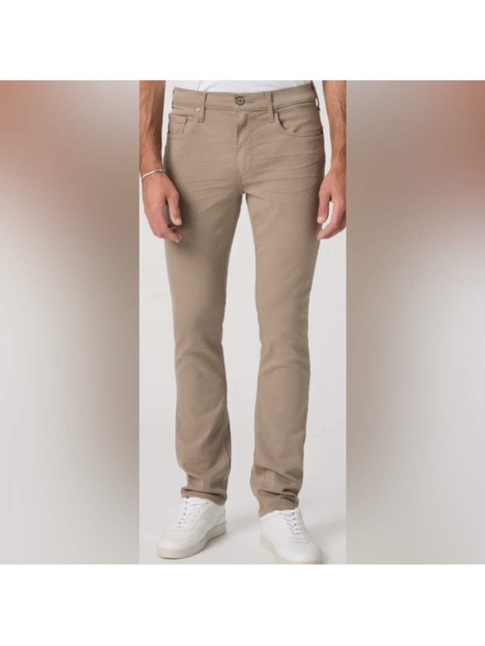 Paige Men’s Vintage Aged Beige Federal Jeans